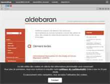 Tablet Screenshot of aldebaran.revues.org