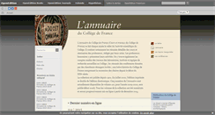 Desktop Screenshot of annuaire-cdf.revues.org