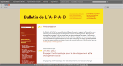 Desktop Screenshot of apad.revues.org